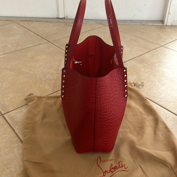 Christian Louboutin Cabarock. Color is Loubi(Red) - Picture 5 of 7